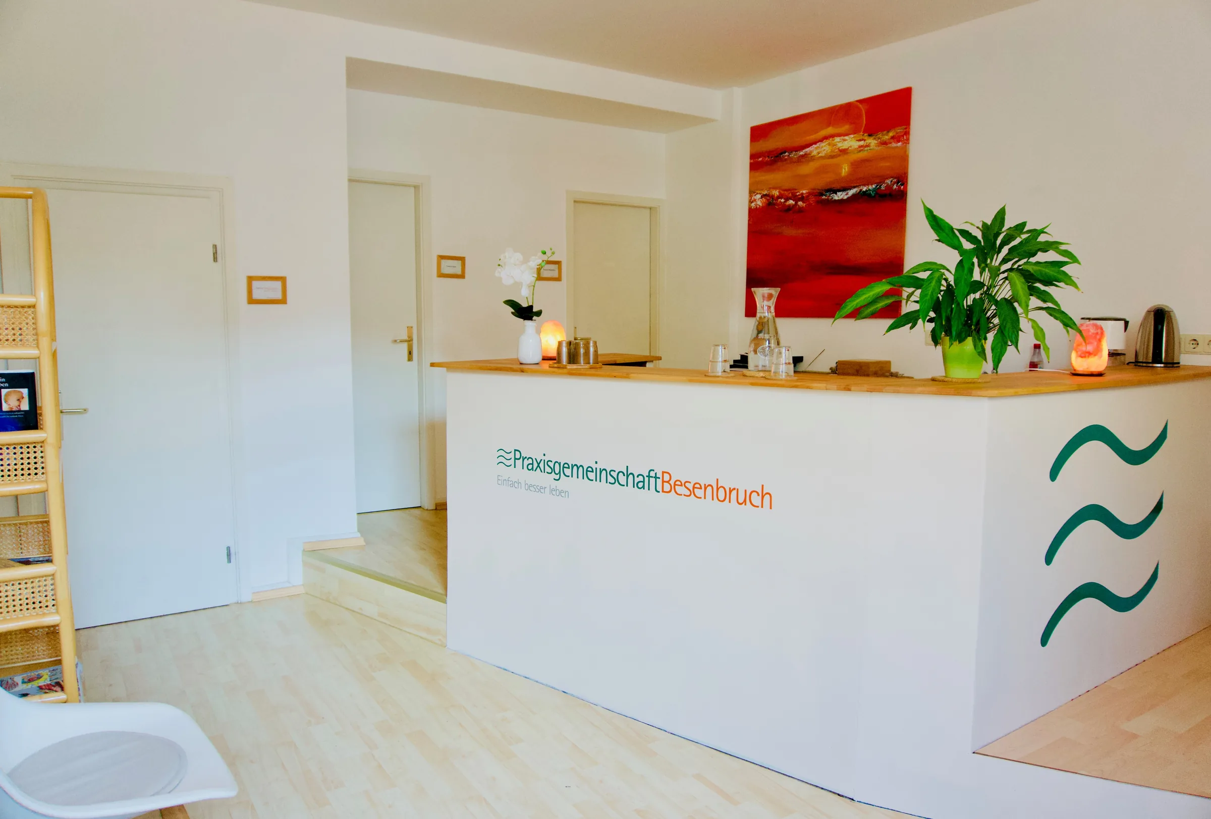 Empfangstheke der Praxisgemeinschaft Besenbruch